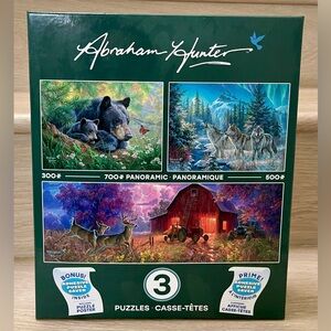 Abraham Hunter 3-in-1 Multipack Jigsaw Puzzle set